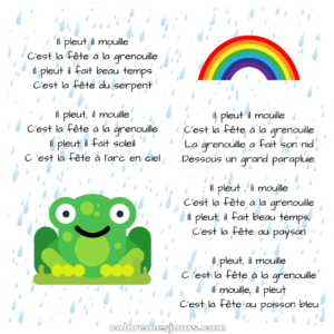 Il pleut il mouille